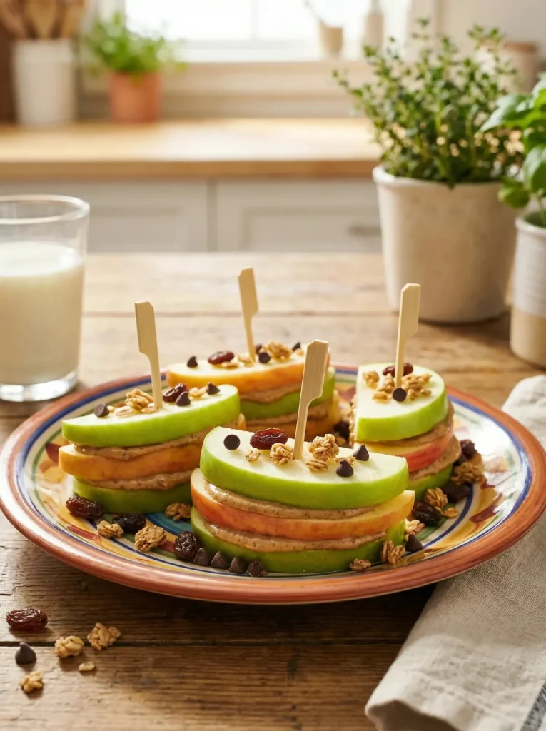 Apple Sandwiches for kids
