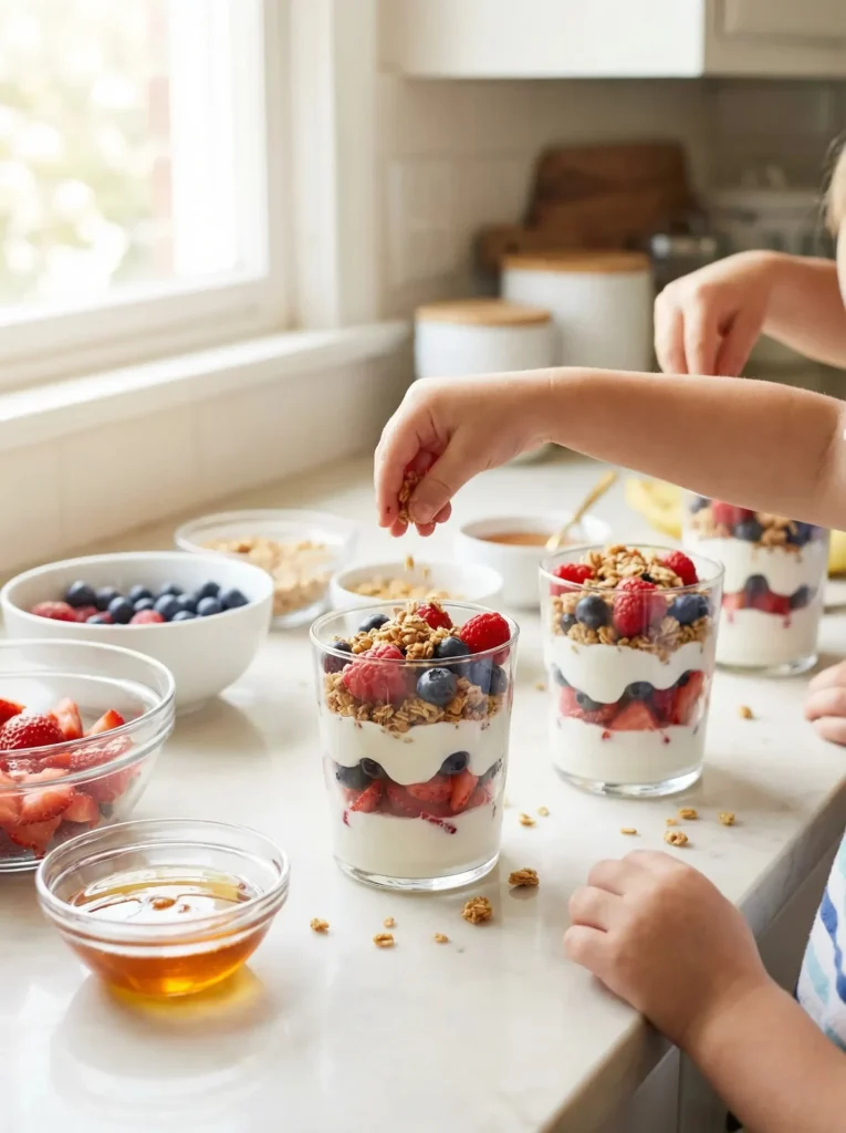 Yogurt Parfaits for kids